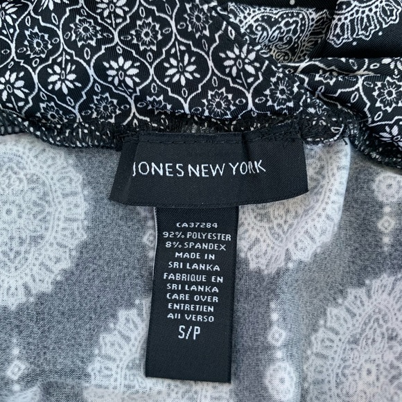 BNWOT Jones New York Boho Flowy Bohemian Navy V-Neck Maxi Sleeveless Dress - Picture 4 of 4